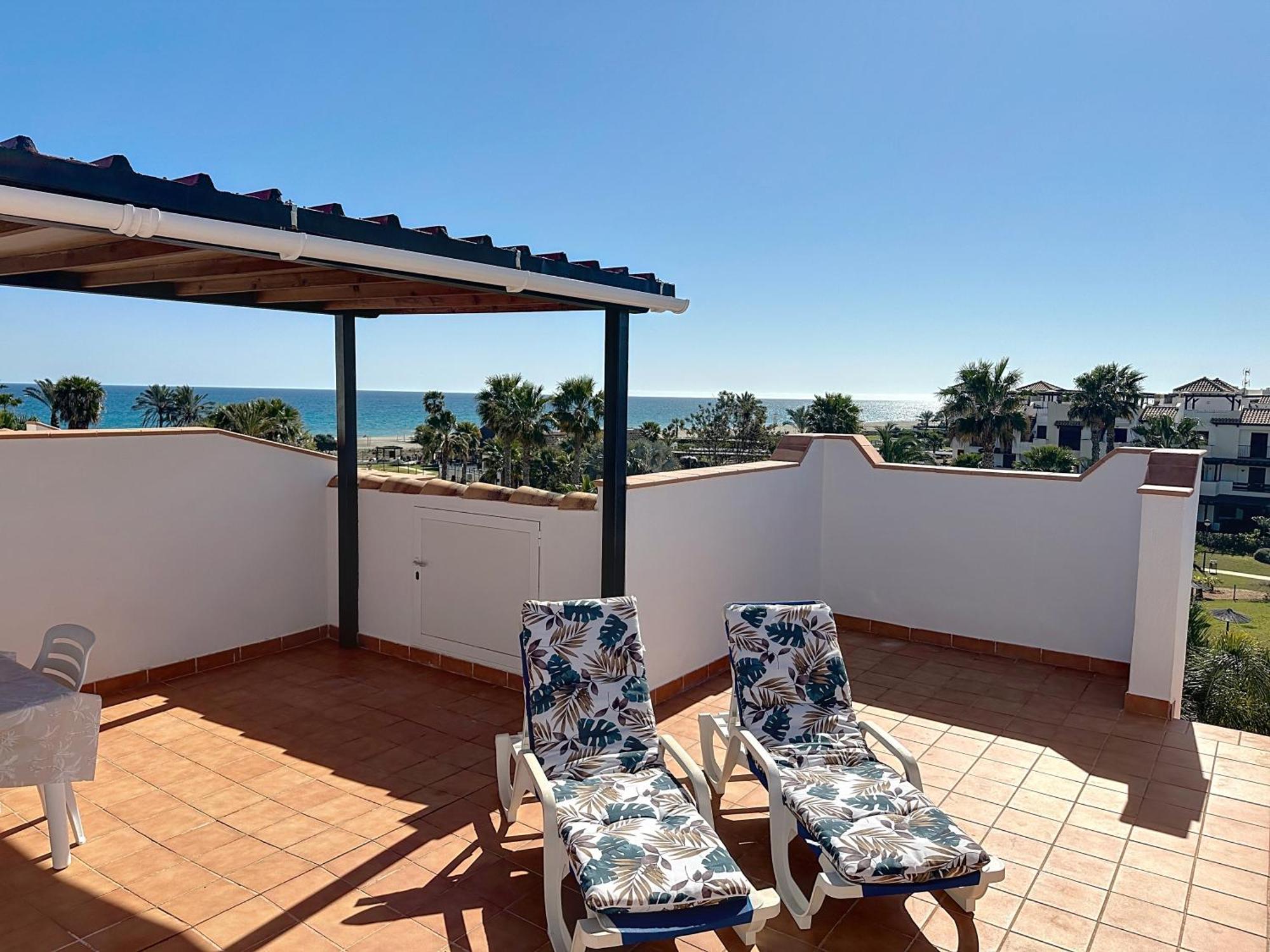 Vive Vera Rentals - Atico En 1º Linea Con Vistas Al Mar Luaran gambar